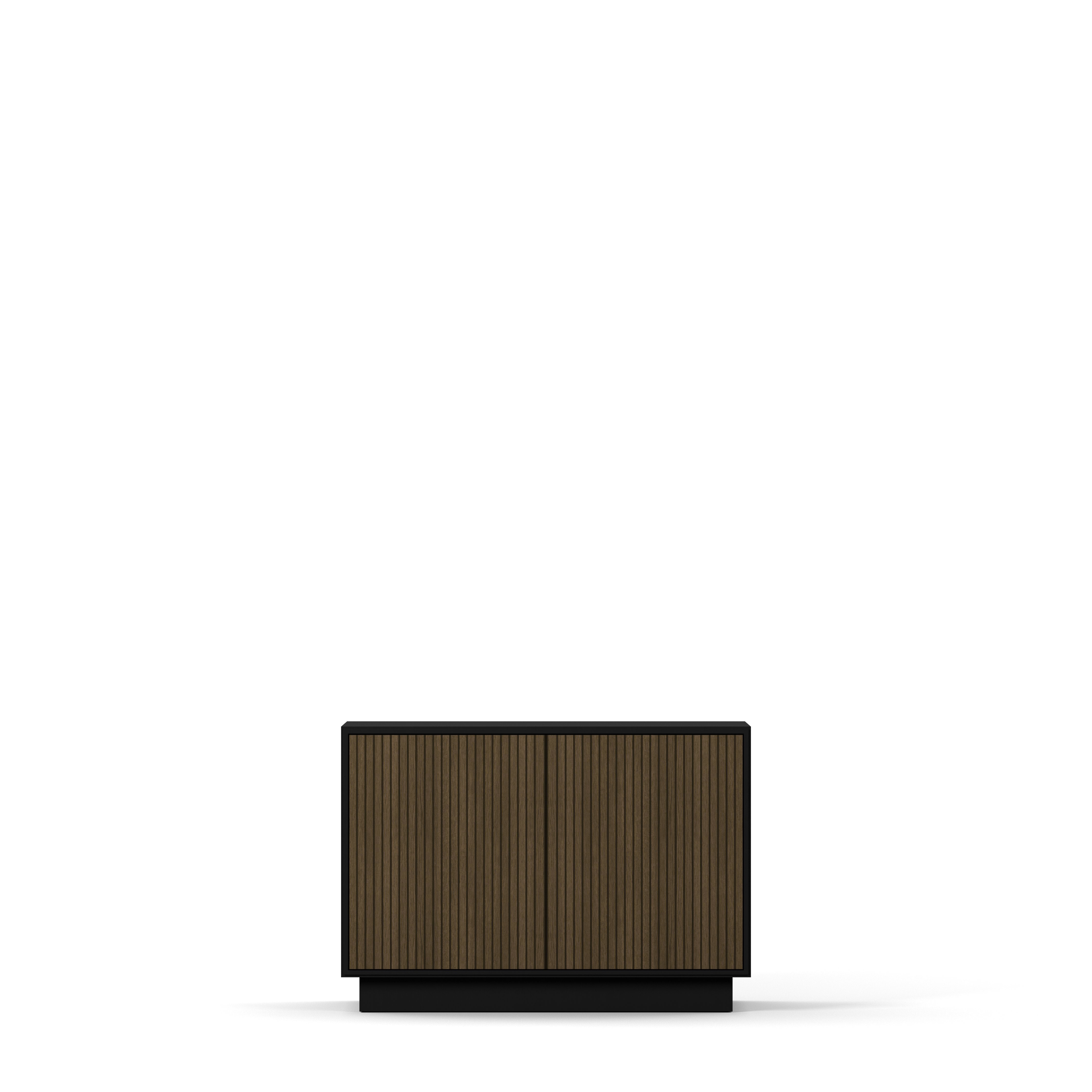 Englesson Skänkar Black & Burned Walnut Line Burned Walnut Skänk 2 Dörrar 6610BW-B #Variant_Black & Burned Walnut