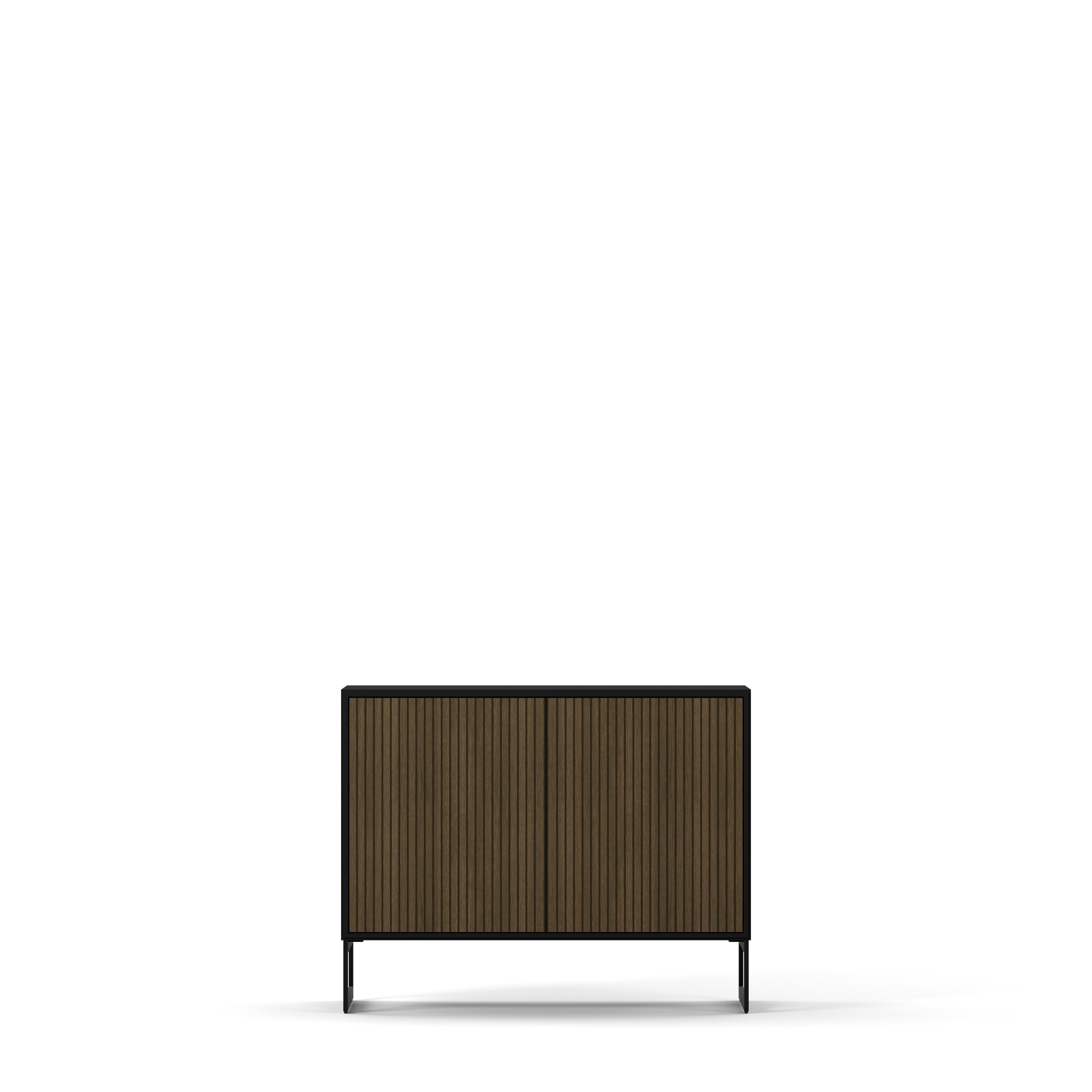 Line Burned Walnut Skänk 2 Dörrar