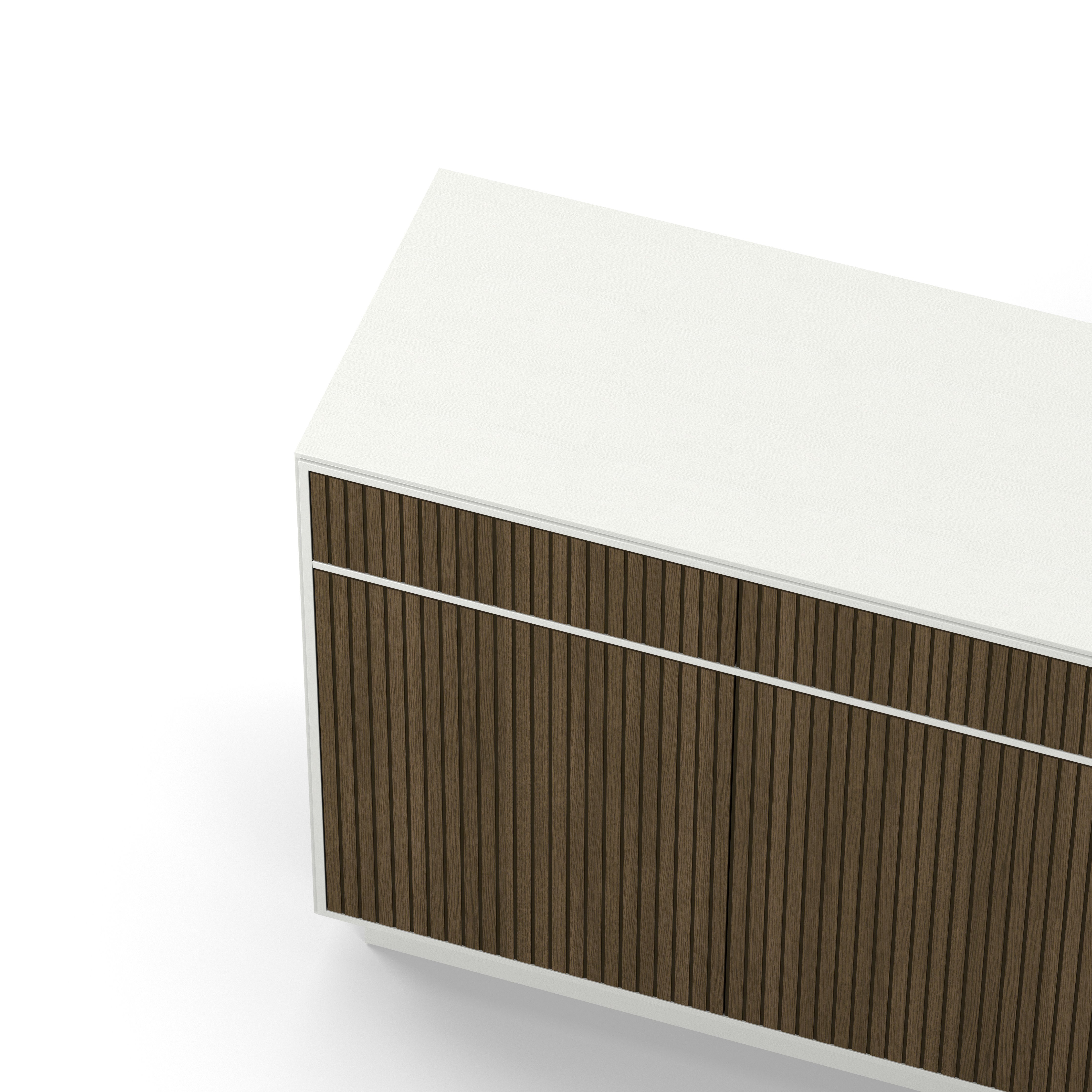 Englesson Skänkar Line Burned Walnut Skänk 3 Dörrar Hög #Variant_White & Burned Walnut