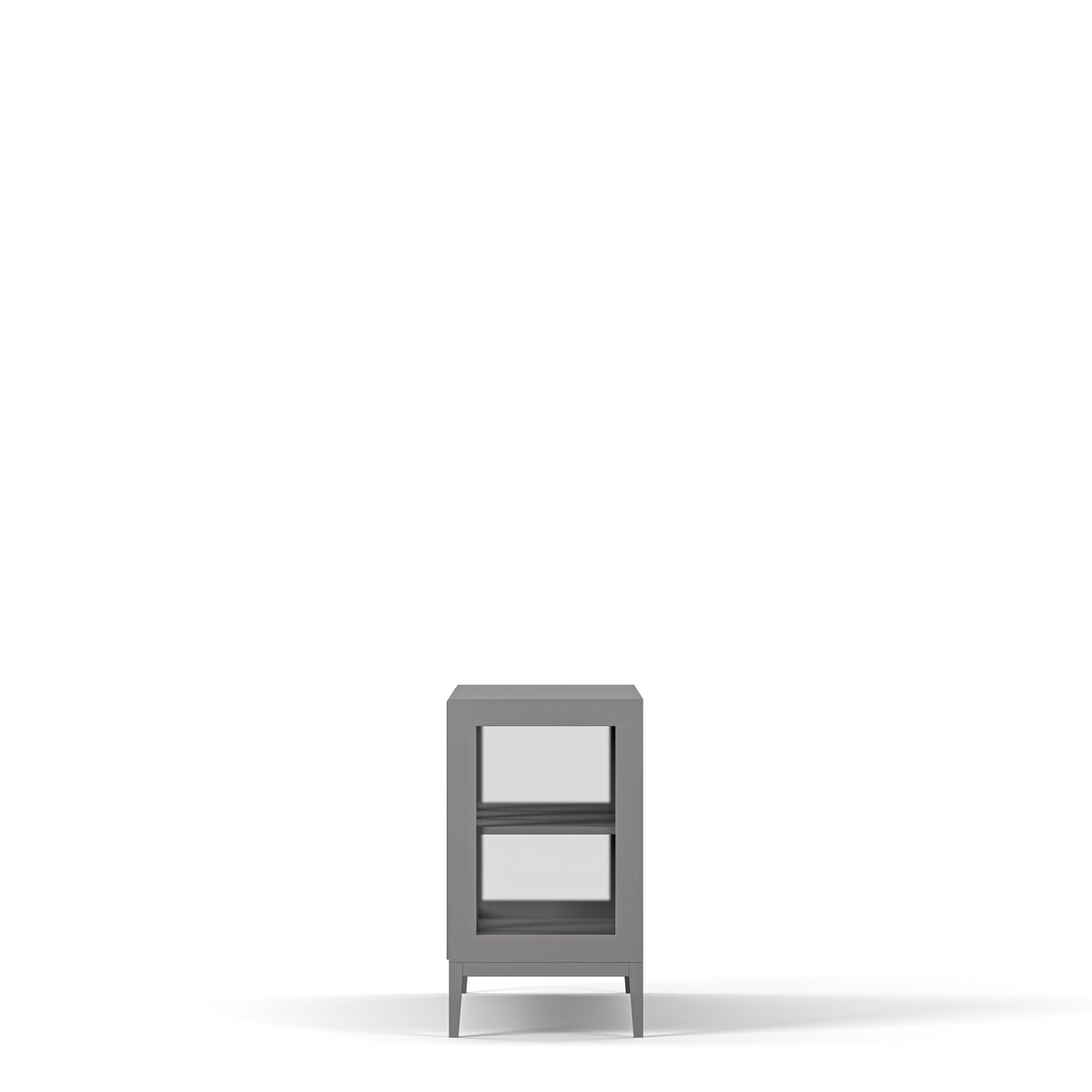 Englesson Skåp White Edge 2.0 Vitrinskåp 3 Dörrar, 1-Sektion #Variant_Grey Brushed