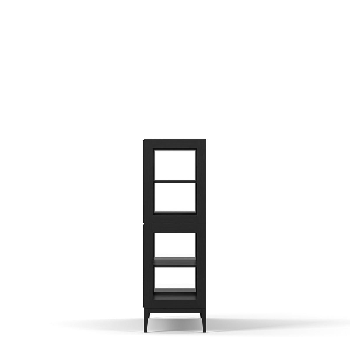 Englesson Skåp White Edge 2.0 Vitrinskåp 3 Dörrar, 2-Sektion 7223DB #Variant_Black Brushed