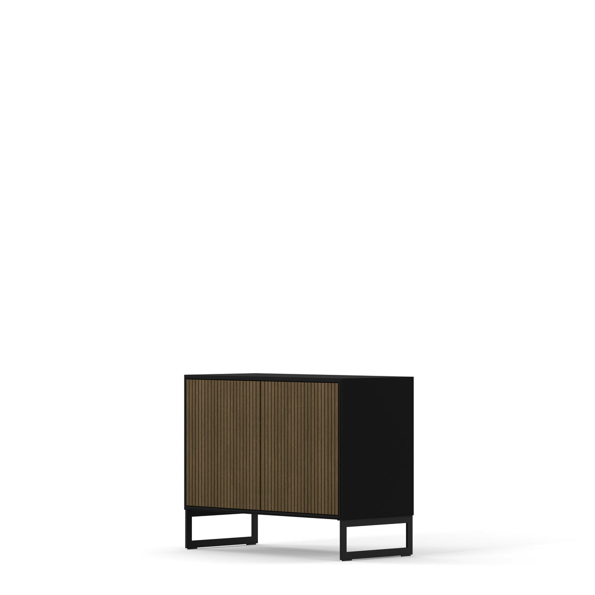 Englesson Skänkar White & Burned Walnut Line Burned Walnut Skänk 2 Dörrar 6810BW-B #Variant_Black & Burned Walnut 