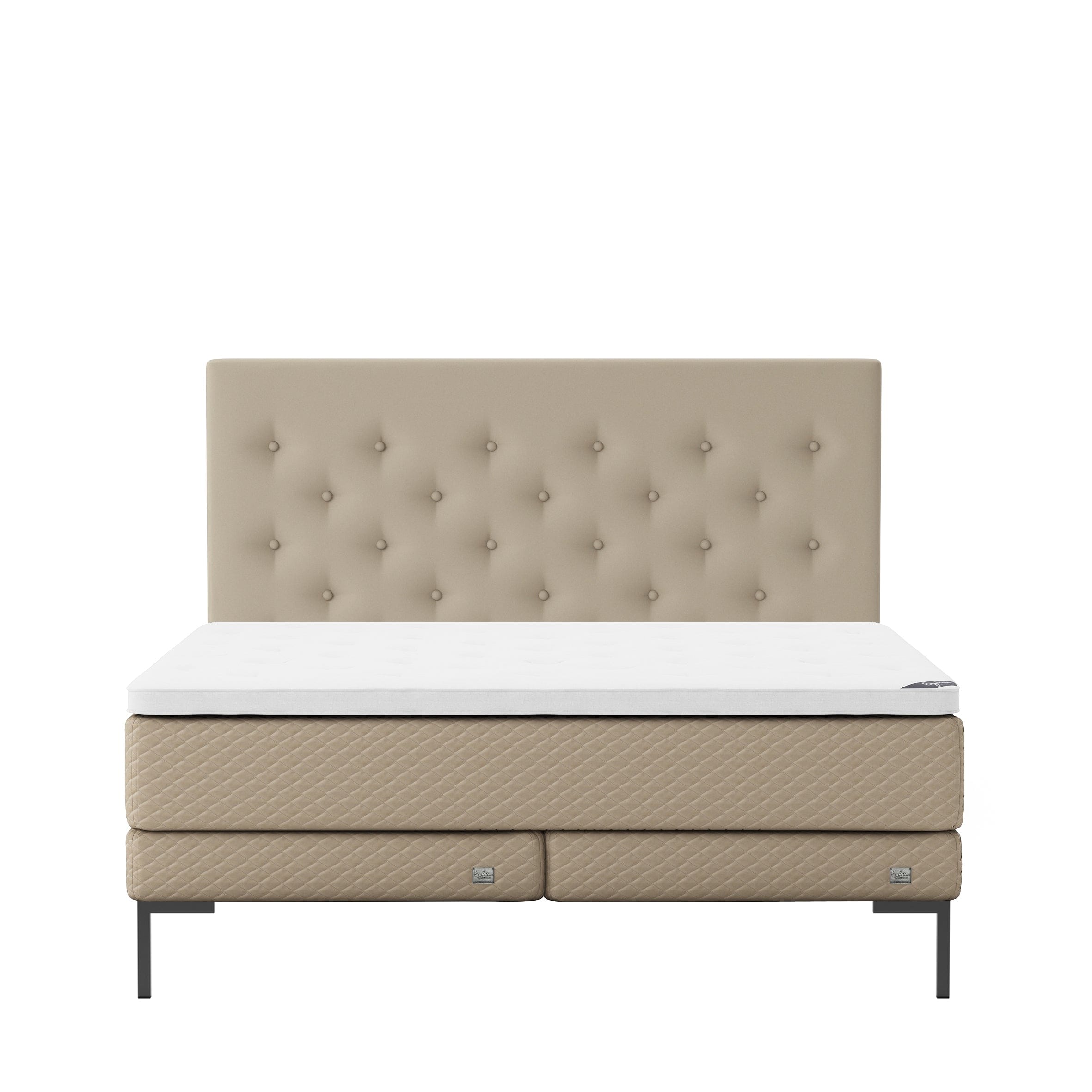 Englesson Beds Almond / 160 x 200 Impression Kontinental Low Frame IC160MF20 #Variant_Almond 