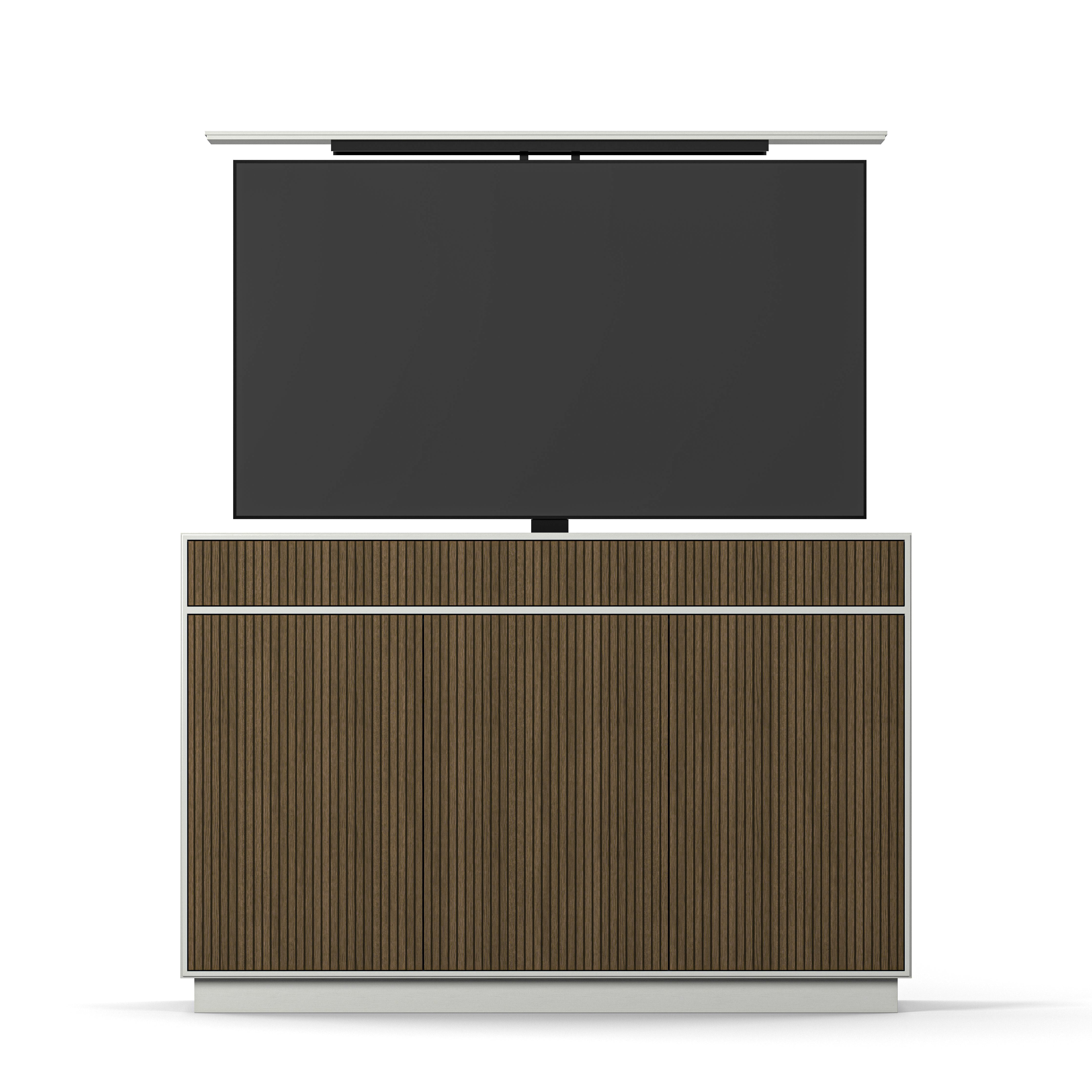 Englesson Black Line Burned Walnut TV Lift 65" TV65SBW-B #Variant_White & Burned Walnut 